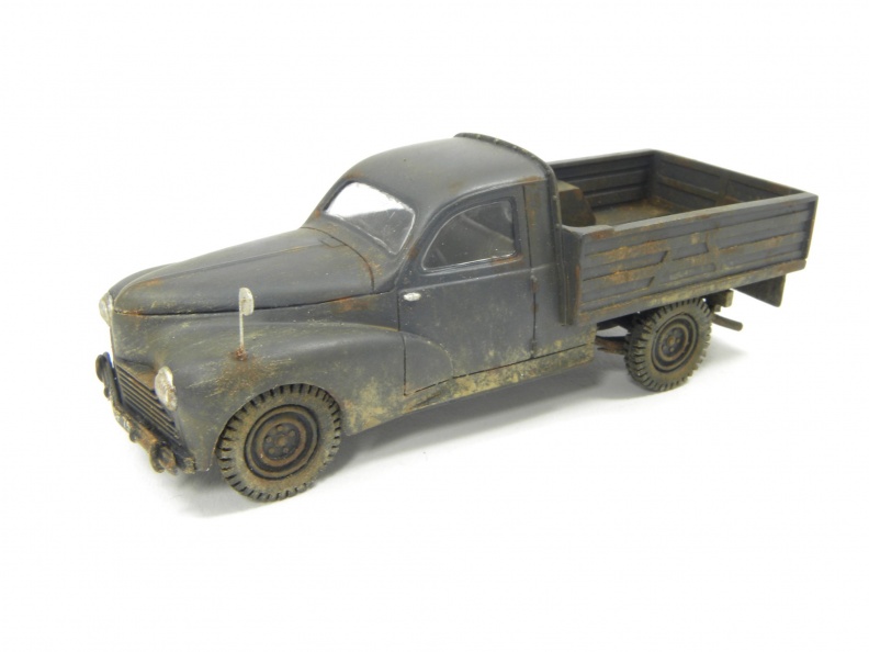 Miniature Leader Résine 1/43 - Peugeot 203 Pick Up Bois Et Charbons Henri